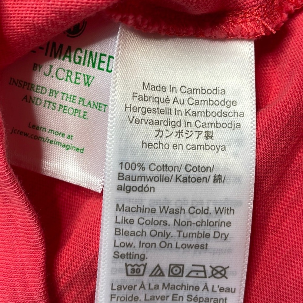 J. Crew Red Slub Long Sleeve Tee - Picture 8 of 8